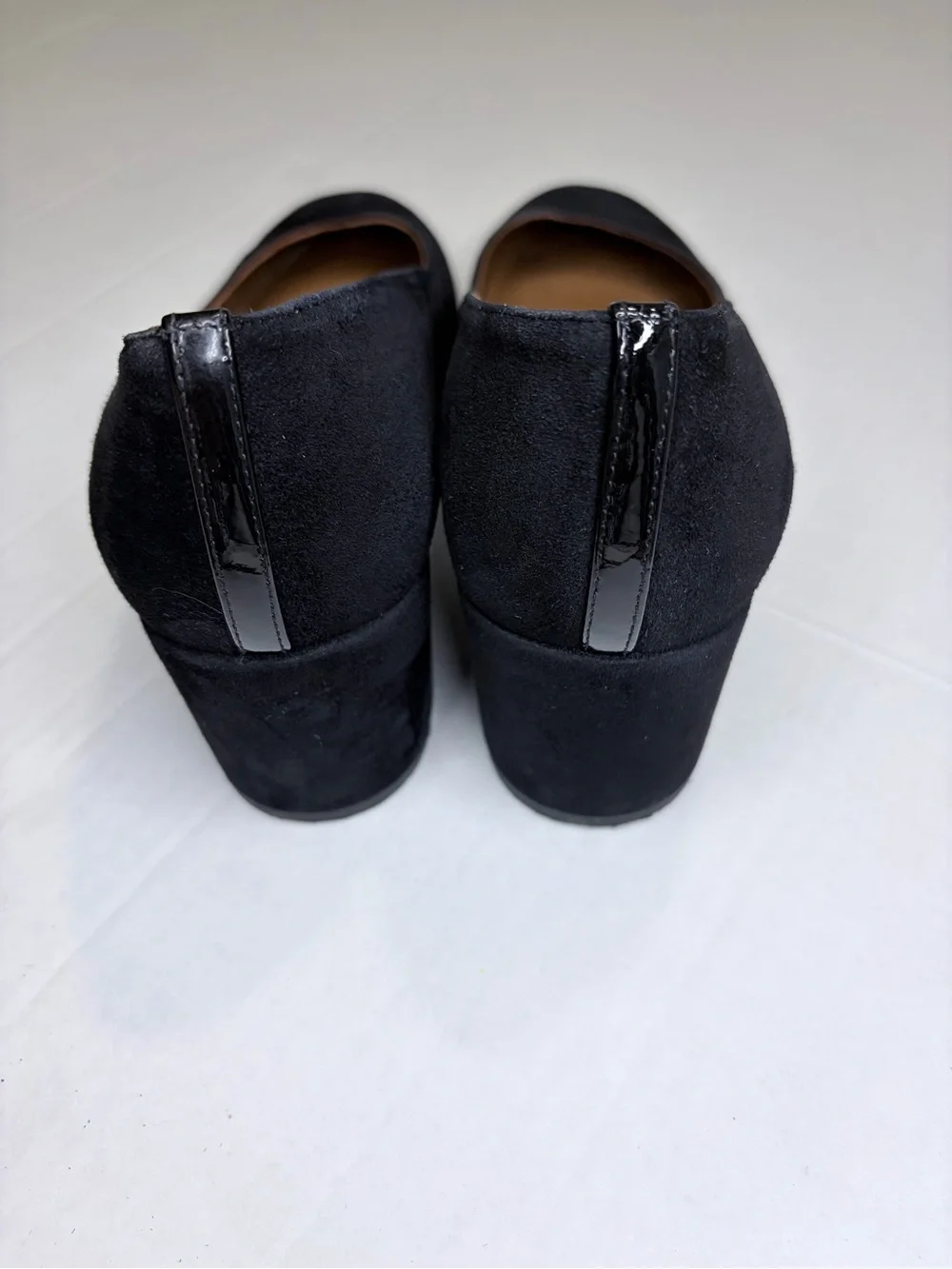 Margaux The Heel Black Suede Block Sz 8.5 EU 38.5 Handmade Spain Quiet Luxury